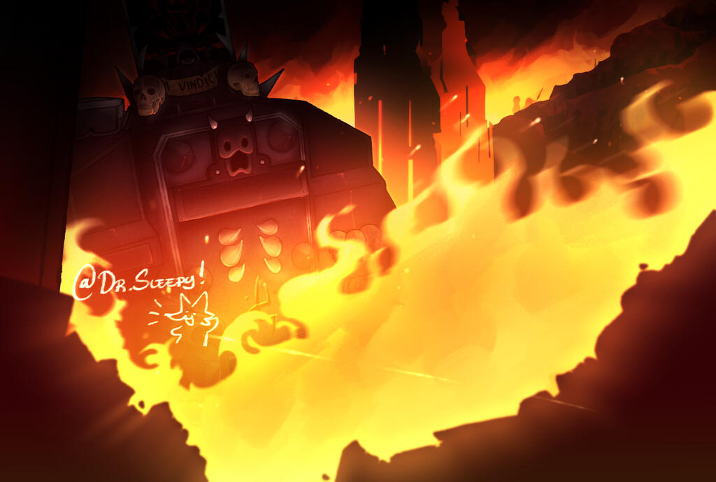 game banner example ( price may vary depending on complexity ) ( This is an fan illustration commission of a character from TDX. )